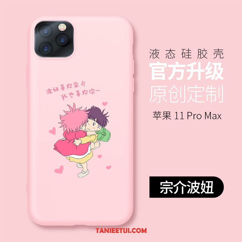 Etui iPhone 11 Pro Max Kreatywne Telefon Komórkowy Silikonowe, Obudowa iPhone 11 Pro Max Niebieski Cienkie All Inclusive