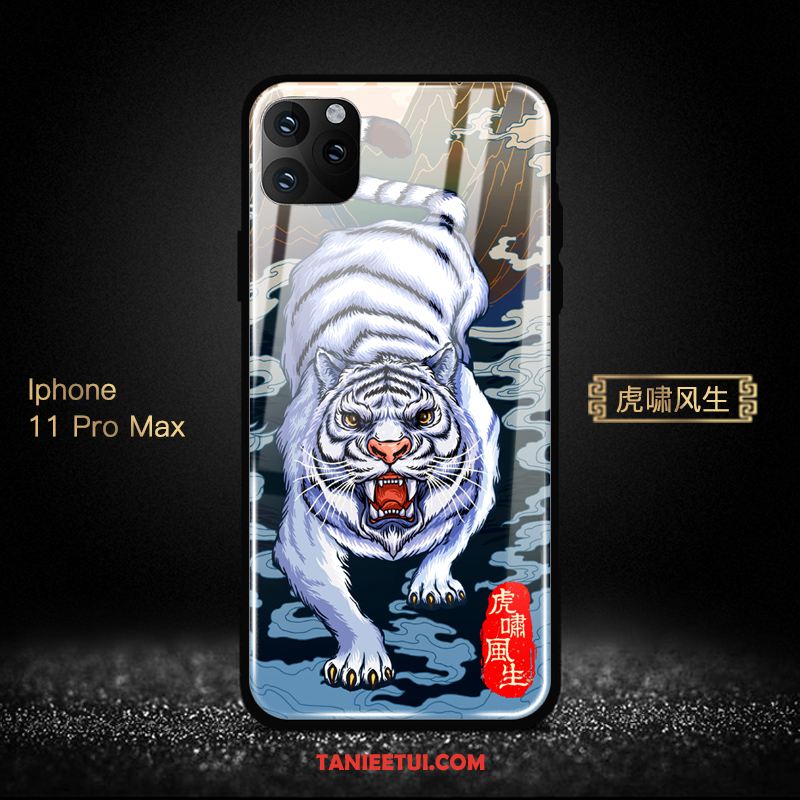 Etui iPhone 11 Pro Max Lustro Ochraniacz Chiński Styl, Futerał iPhone 11 Pro Max Bogactwo Telefon Komórkowy Szkło