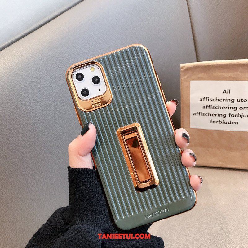 Etui iPhone 11 Pro Max Miękki Telefon Komórkowy Zielony, Pokrowce iPhone 11 Pro Max Proste Luksusowy Wspornik