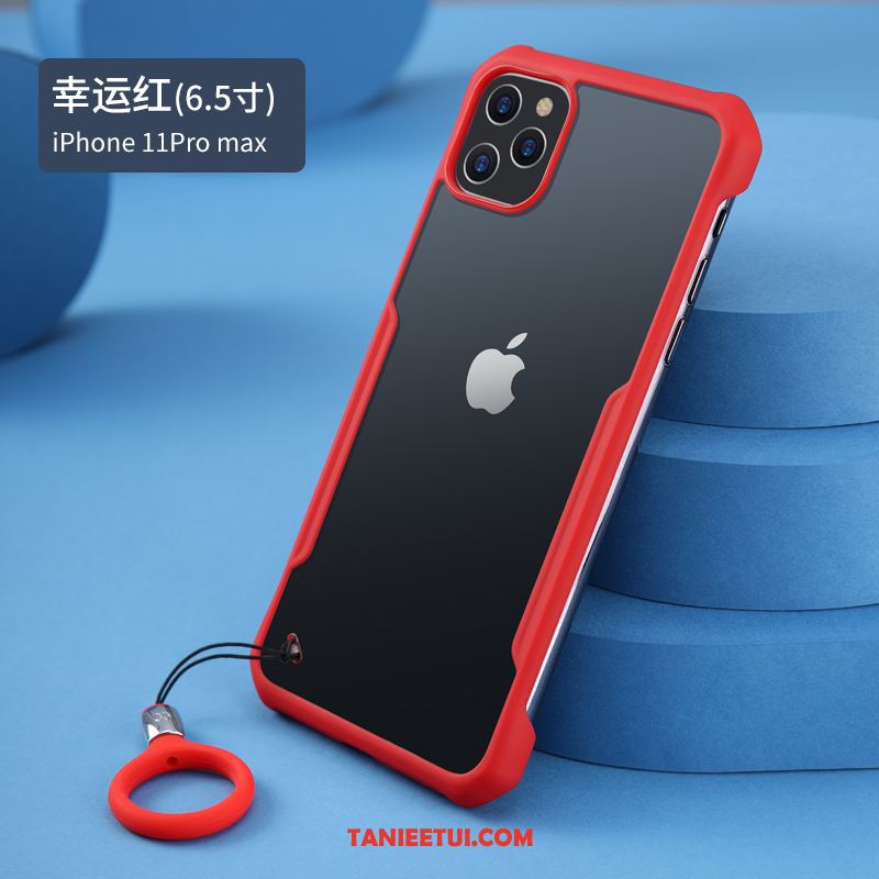 Etui iPhone 11 Pro Max Modna Marka Wysoki Koniec Ochraniacz, Obudowa iPhone 11 Pro Max Osobowość Przezroczysty Czerwony Netto