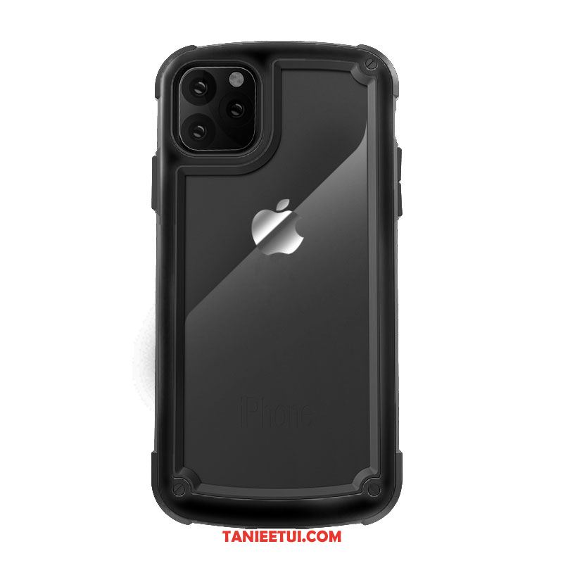 Etui iPhone 11 Pro Max Osobowość Ochraniacz Przezroczysty, Futerał iPhone 11 Pro Max Modna Marka Anti-fall Czarny