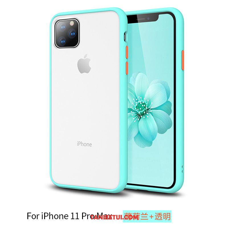 Etui iPhone 11 Pro Max Silikonowe Modna Marka All Inclusive, Pokrowce iPhone 11 Pro Max Telefon Komórkowy Nubuku Przezroczysty