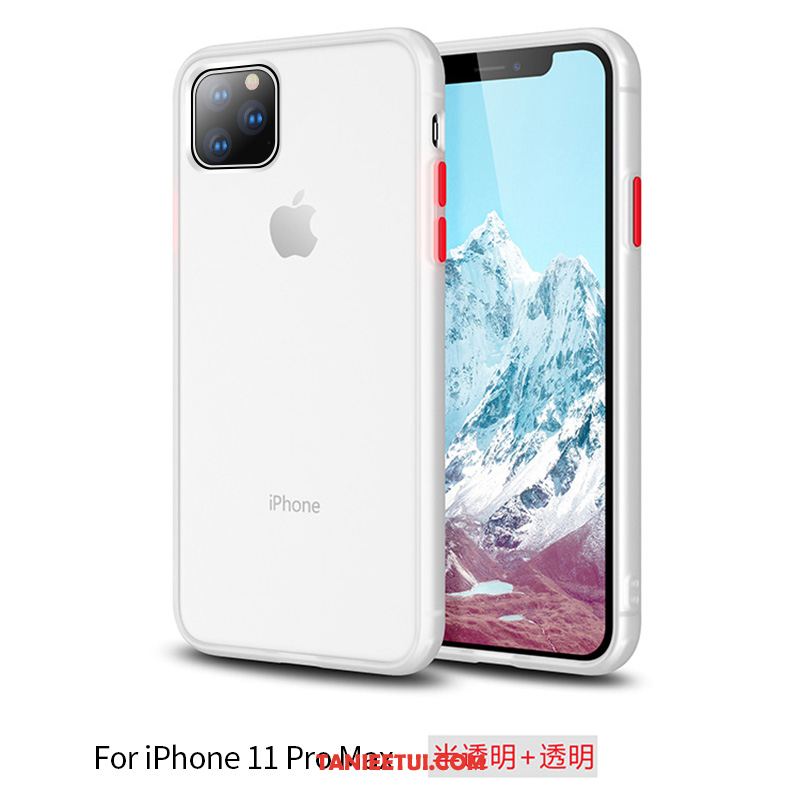 Etui iPhone 11 Pro Max Silikonowe Modna Marka All Inclusive, Pokrowce iPhone 11 Pro Max Telefon Komórkowy Nubuku Przezroczysty