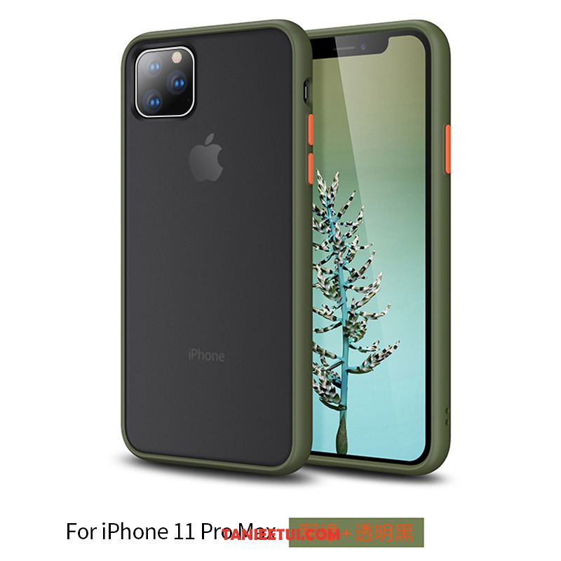 Etui iPhone 11 Pro Max Silikonowe Modna Marka All Inclusive, Pokrowce iPhone 11 Pro Max Telefon Komórkowy Nubuku Przezroczysty