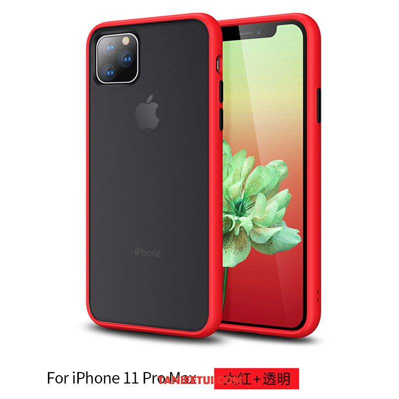 Etui iPhone 11 Pro Max Silikonowe Modna Marka All Inclusive, Pokrowce iPhone 11 Pro Max Telefon Komórkowy Nubuku Przezroczysty