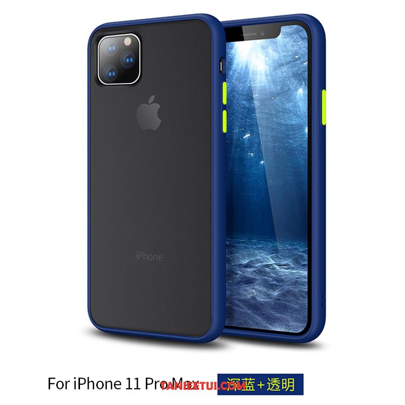 Etui iPhone 11 Pro Max Silikonowe Modna Marka All Inclusive, Pokrowce iPhone 11 Pro Max Telefon Komórkowy Nubuku Przezroczysty