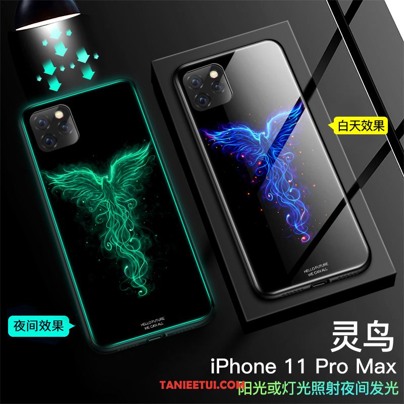 Etui iPhone 11 Pro Max Tendencja Anti-fall Telefon Komórkowy, Pokrowce iPhone 11 Pro Max Lustro All Inclusive Czarny