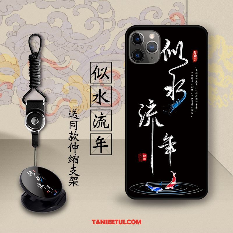 Etui iPhone 11 Pro Max Wiatr Kreatywne Chiński Styl, Obudowa iPhone 11 Pro Max Trójwymiarowy Smok Anti-fall