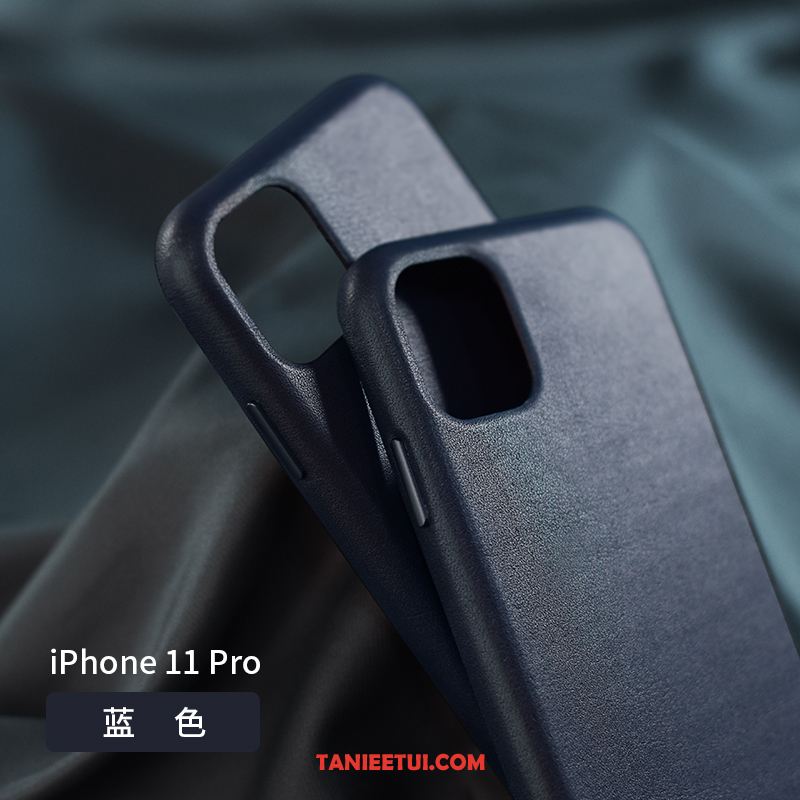 Etui iPhone 11 Pro Nowy Anti-fall Modna Marka, Obudowa iPhone 11 Pro Skóra Prawdziwa Skóra Czerwony Netto Braun