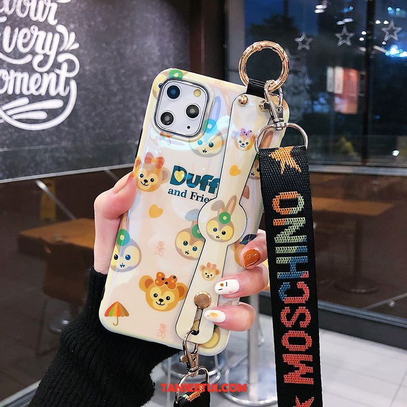 Etui iPhone 11 Pro Serce Kreatywne Bunny, Pokrowce iPhone 11 Pro Wiszące Ozdoby Wspornik Żółty