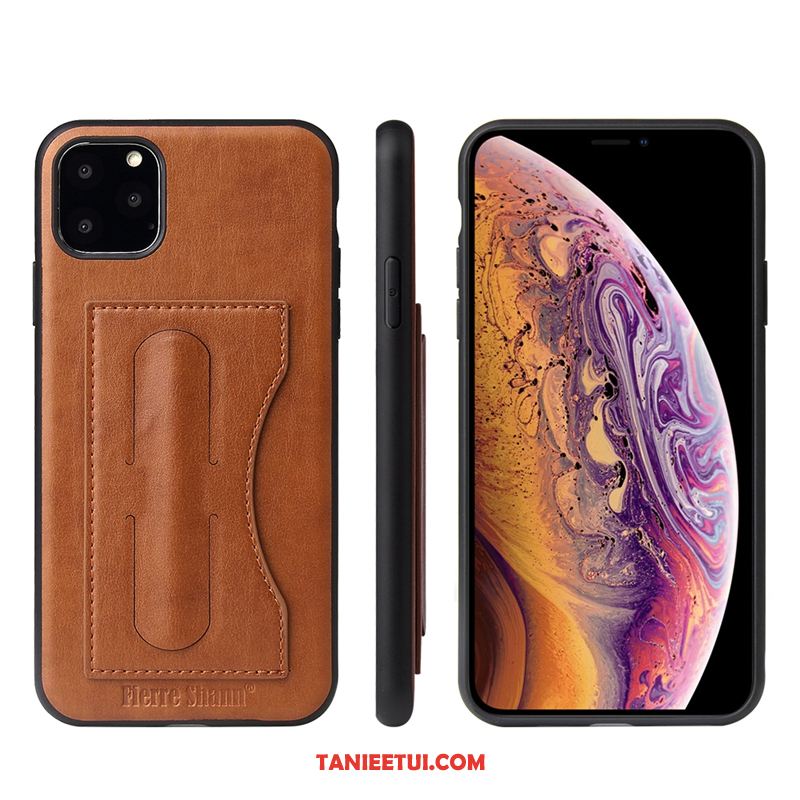 Etui iPhone 11 Pro Skórzany Ochraniacz Ochrona Przeciwwybuchowa, Futerał iPhone 11 Pro Anti-fall Czarny Telefon Komórkowy