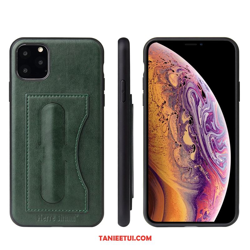 Etui iPhone 11 Pro Skórzany Ochraniacz Ochrona Przeciwwybuchowa, Futerał iPhone 11 Pro Anti-fall Czarny Telefon Komórkowy