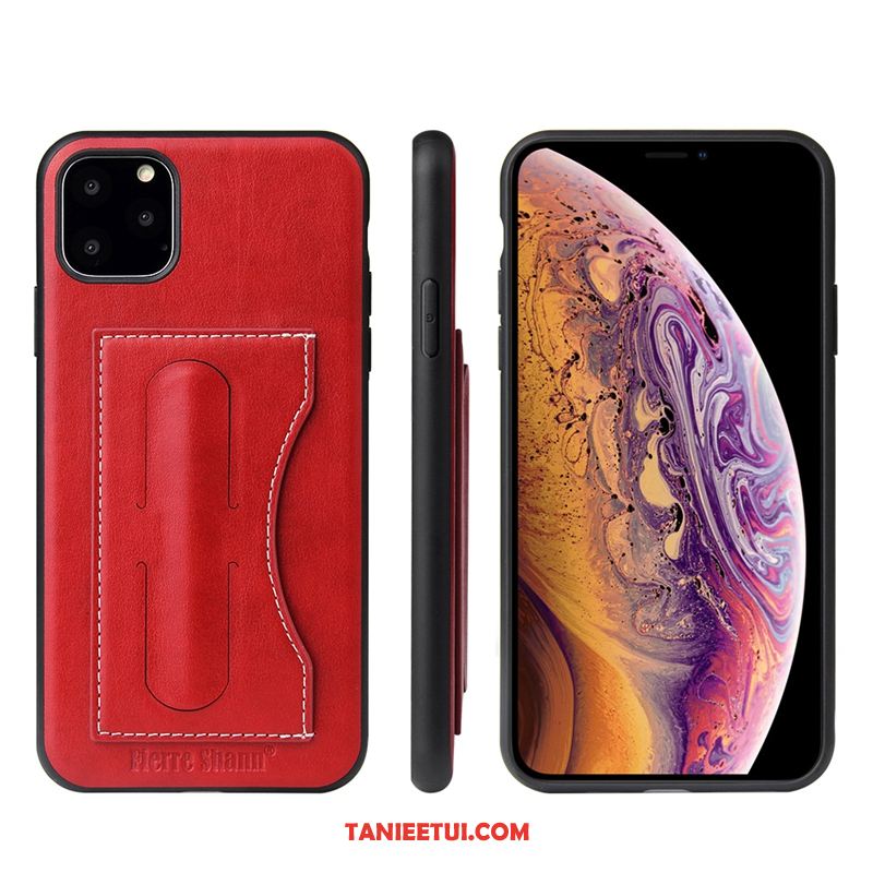 Etui iPhone 11 Pro Skórzany Ochraniacz Ochrona Przeciwwybuchowa, Futerał iPhone 11 Pro Anti-fall Czarny Telefon Komórkowy