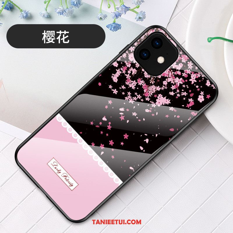 Etui iPhone 11 Sakura Nowy Niebieski, Obudowa iPhone 11 Proste Telefon Komórkowy Szkło