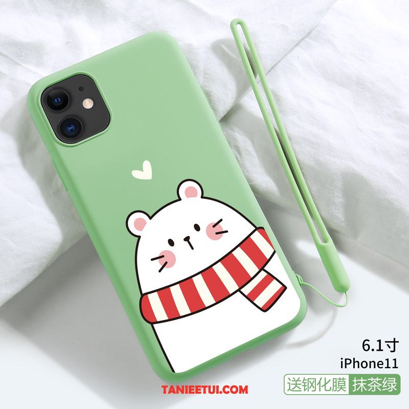 Etui iPhone 11 Silikonowe Cienkie Anti-fall, Obudowa iPhone 11 Zielony Ochraniacz Modna Marka