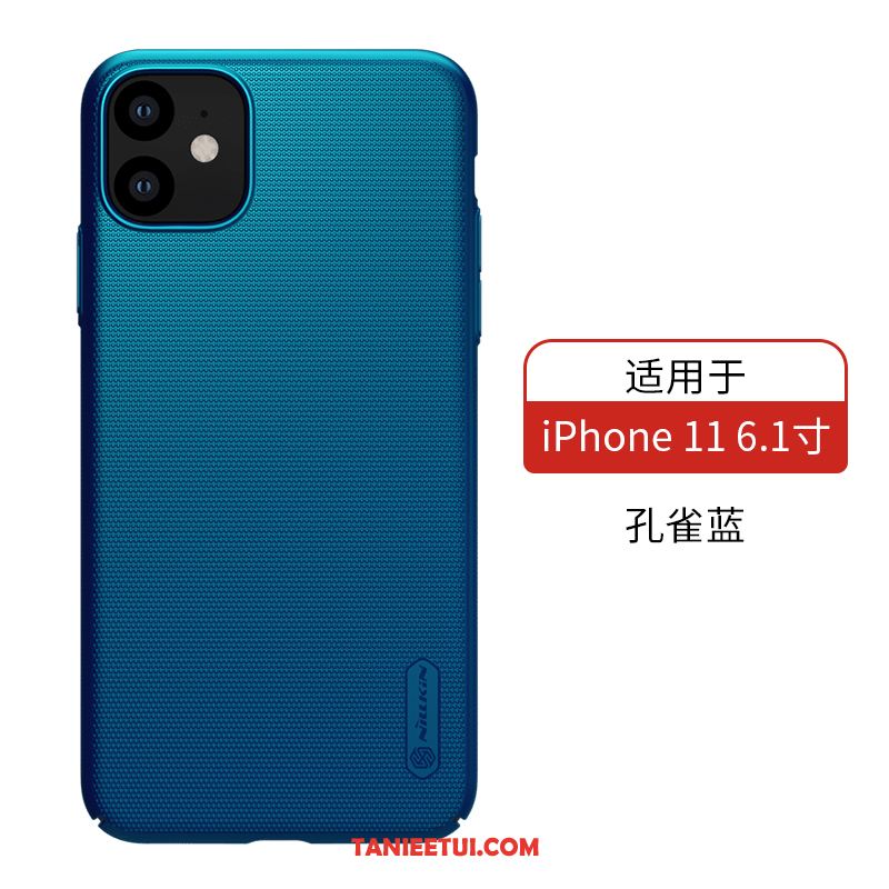 Etui iPhone 11 Telefon Komórkowy Niebieski Trudno, Obudowa iPhone 11 Nubuku