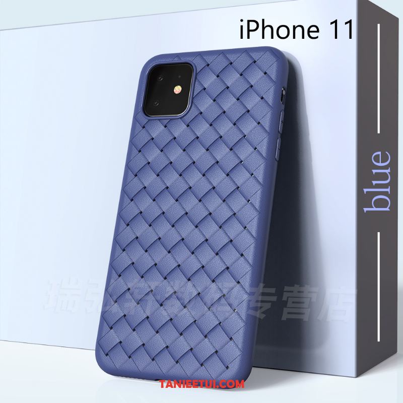 Etui iPhone 11 Tendencja Przeplatane Ochraniacz, Obudowa iPhone 11 Anti-fall Czerwony Telefon Komórkowy