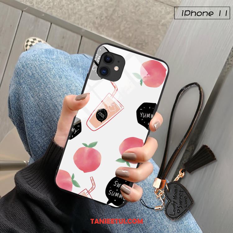 Etui iPhone 11 Wiszące Ozdoby Trudno Ochraniacz, Futerał iPhone 11 Szkło Owoce Miękki