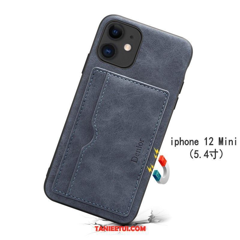 Etui iPhone 12 Mini Ochraniacz Karta Cienka, Obudowa iPhone 12 Mini Szary Wspornik Anti-fall