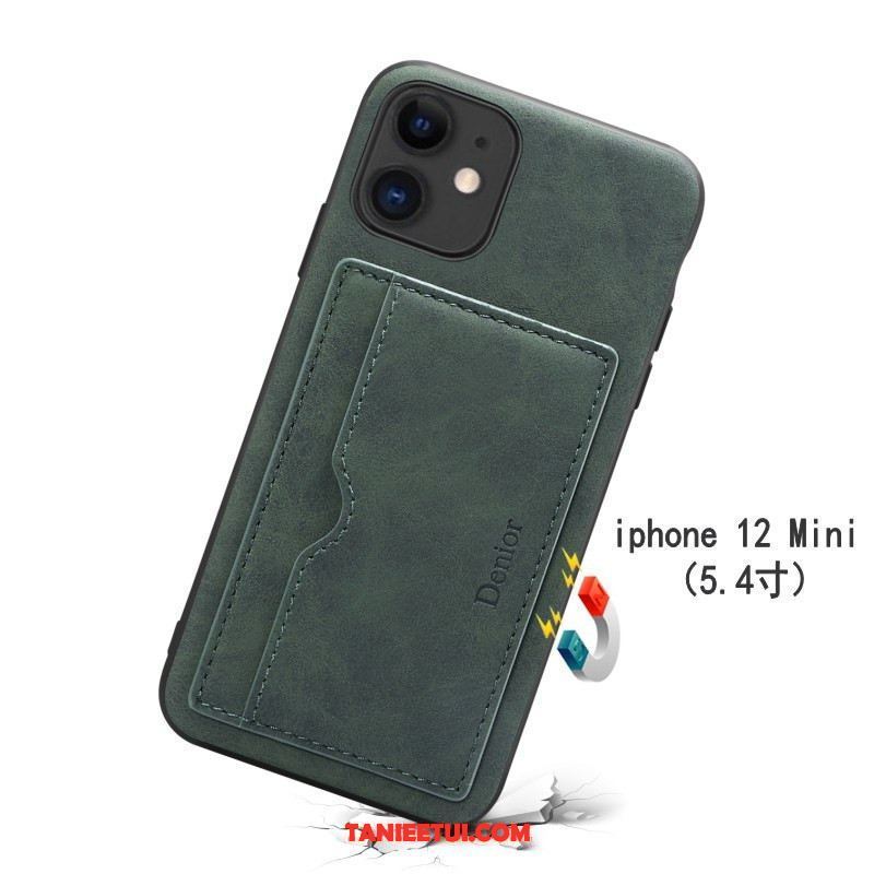 Etui iPhone 12 Mini Ochraniacz Karta Cienka, Obudowa iPhone 12 Mini Szary Wspornik Anti-fall