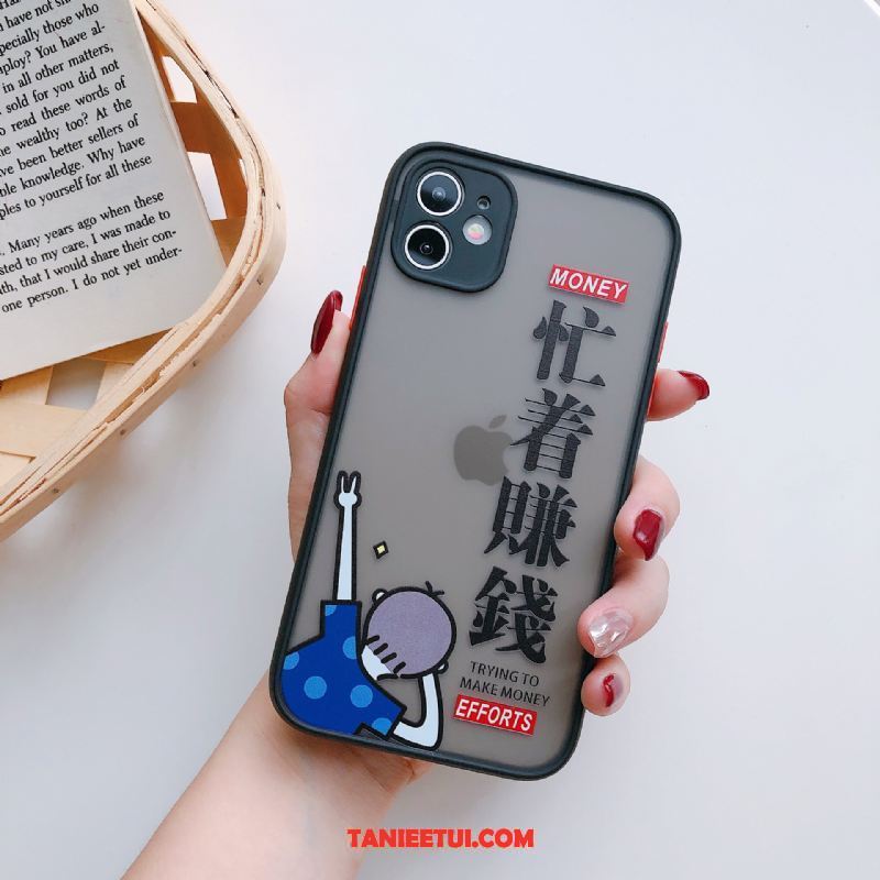 Etui iPhone 12 Mini Przezroczysty Telefon Komórkowy Nubuku, Futerał iPhone 12 Mini Czarny Anti-fall Nowy