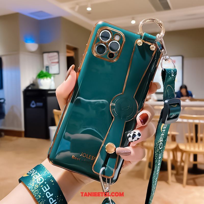 Etui iPhone 12 Pro Max All Inclusive Poszycie Kwadratowy, Pokrowce iPhone 12 Pro Max Wspornik Modna Marka Różowe