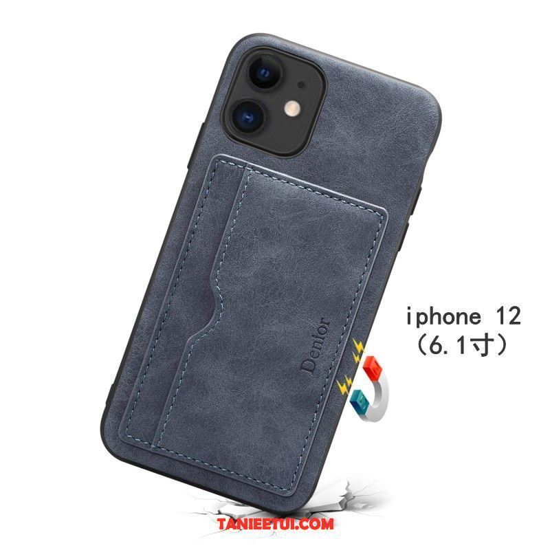 Etui iPhone 12 Wspornik Zielony Ochraniacz, Pokrowce iPhone 12 Anti-fall Cienka Telefon Komórkowy