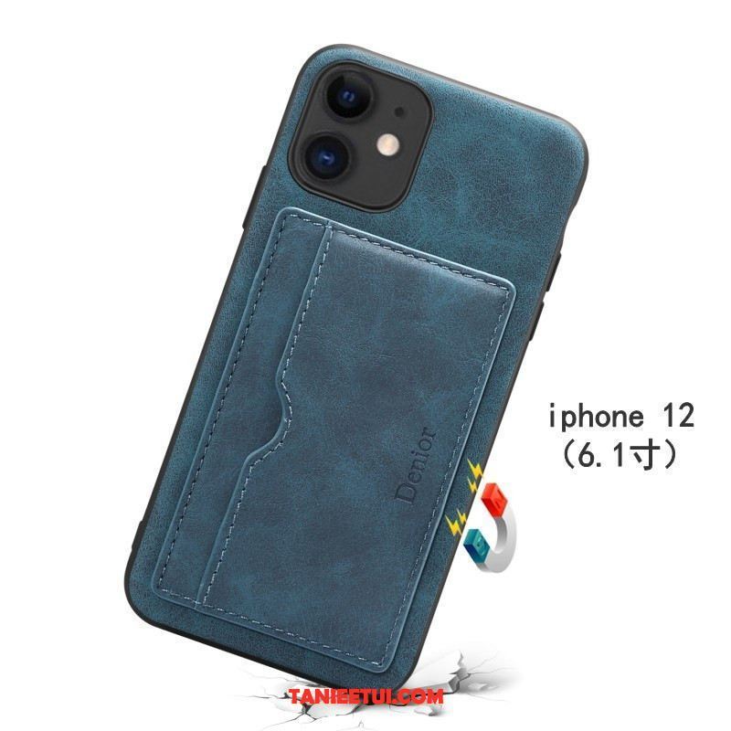 Etui iPhone 12 Wspornik Zielony Ochraniacz, Pokrowce iPhone 12 Anti-fall Cienka Telefon Komórkowy