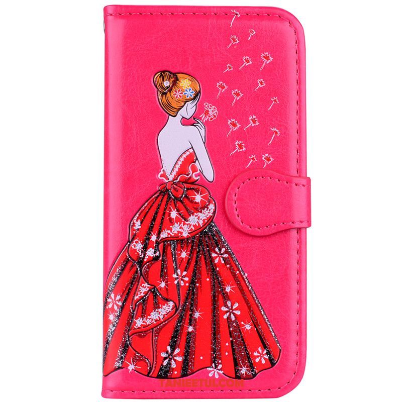 Etui iPhone 5 / 5s Anti-fall Eleganckie Skórzany Futerał, Pokrowce iPhone 5 / 5s Osobowość Telefon Komórkowy Czerwony