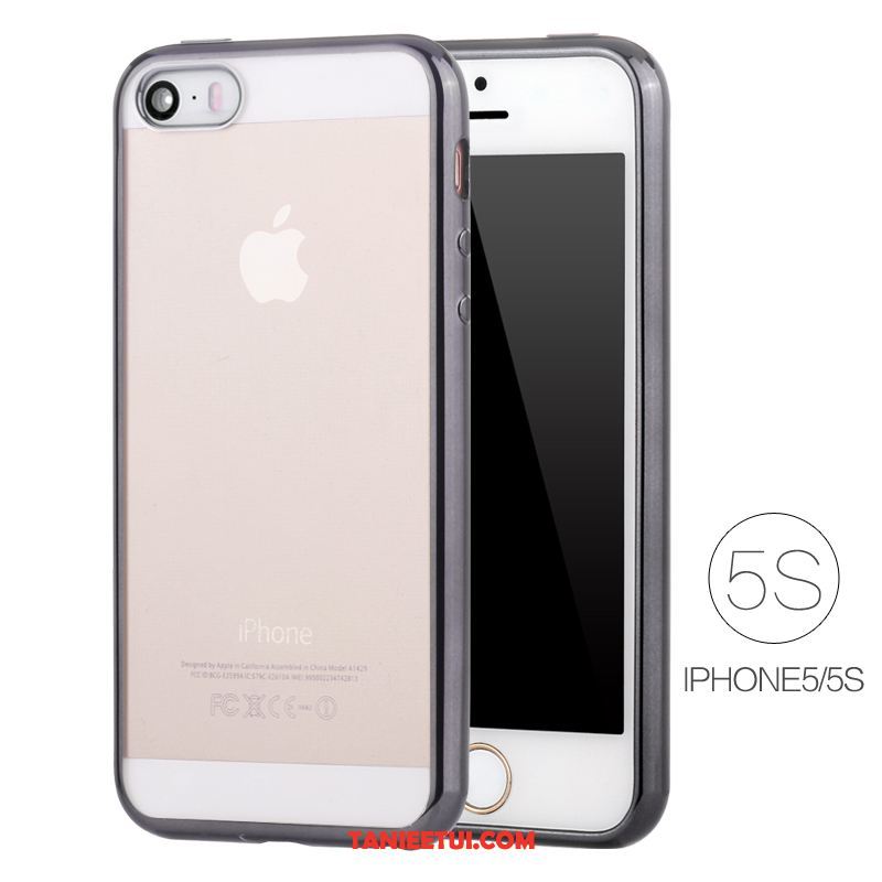 Etui iPhone 5 / 5s Biały Poszycie Silikonowe, Obudowa iPhone 5 / 5s Cienkie Przezroczysty Ochraniacz