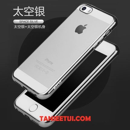 Etui iPhone 5 / 5s Ochraniacz Przezroczysty Telefon Komórkowy, Pokrowce iPhone 5 / 5s Złoto Filmy Szkło Hartowane