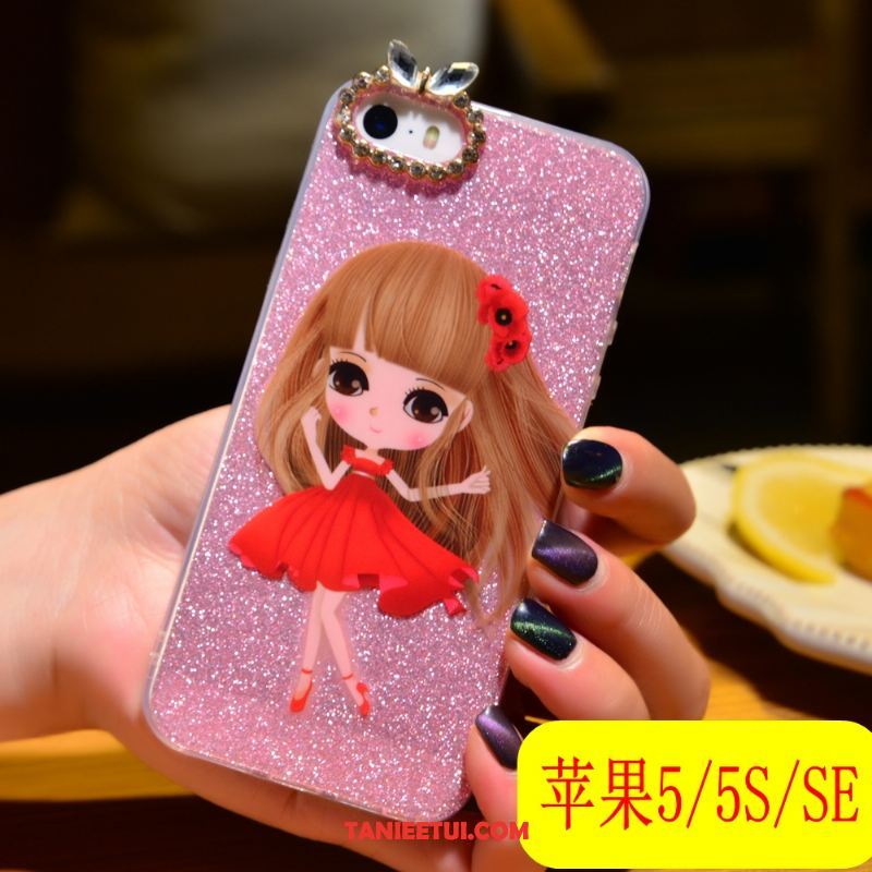 Etui iPhone 5 / 5s Tendencja Piękny Miękki, Obudowa iPhone 5 / 5s Różowe Silikonowe Telefon Komórkowy