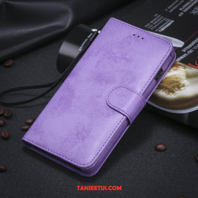 Etui iPhone 5 / 5s Wiszące Ozdoby Skórzany Futerał Jasny, Obudowa iPhone 5 / 5s Telefon Komórkowy Purpurowy Prawdziwa Skóra