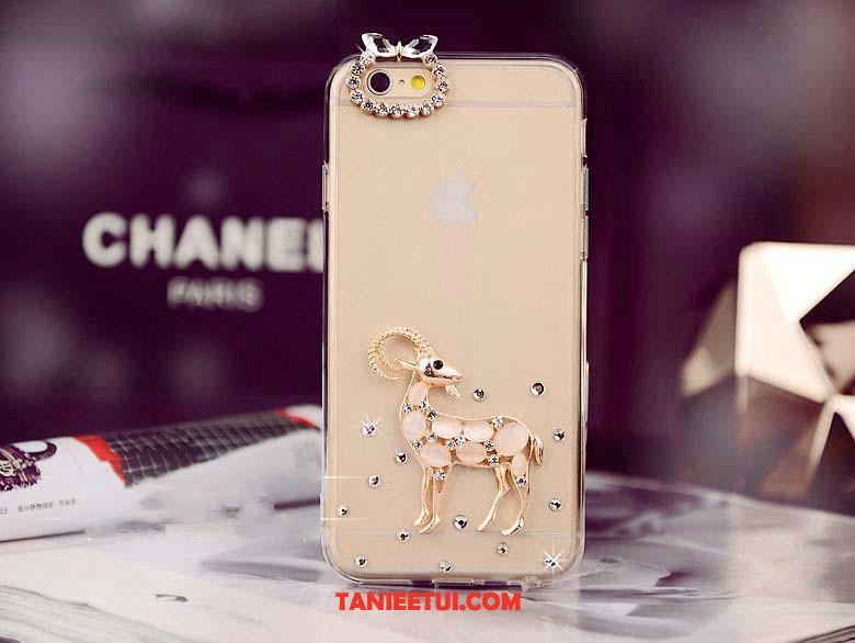 Etui iPhone 5c Osobowość Kreatywne Silikonowe, Obudowa iPhone 5c Piękny Rhinestone Przezroczysty