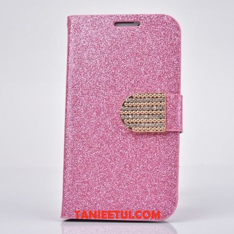 Etui iPhone 5c Rhinestone Telefon Komórkowy Proszek, Obudowa iPhone 5c Skórzany Futerał Srebro Ochraniacz