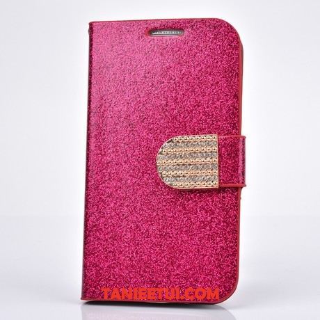 Etui iPhone 5c Rhinestone Telefon Komórkowy Proszek, Obudowa iPhone 5c Skórzany Futerał Srebro Ochraniacz