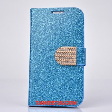 Etui iPhone 5c Rhinestone Telefon Komórkowy Proszek, Obudowa iPhone 5c Skórzany Futerał Srebro Ochraniacz