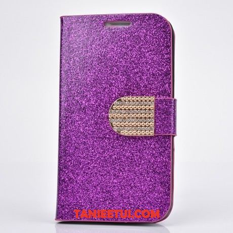 Etui iPhone 5c Rhinestone Telefon Komórkowy Proszek, Obudowa iPhone 5c Skórzany Futerał Srebro Ochraniacz