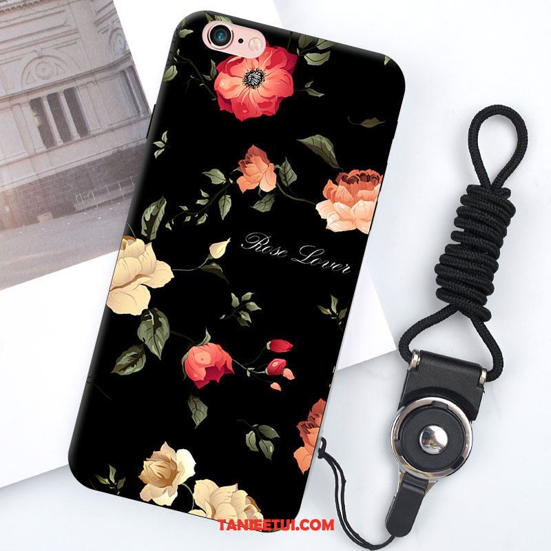 Etui iPhone 6 / 6s Czarny Wiszące Ozdoby Modna Marka, Futerał iPhone 6 / 6s All Inclusive Silikonowe Anti-fall