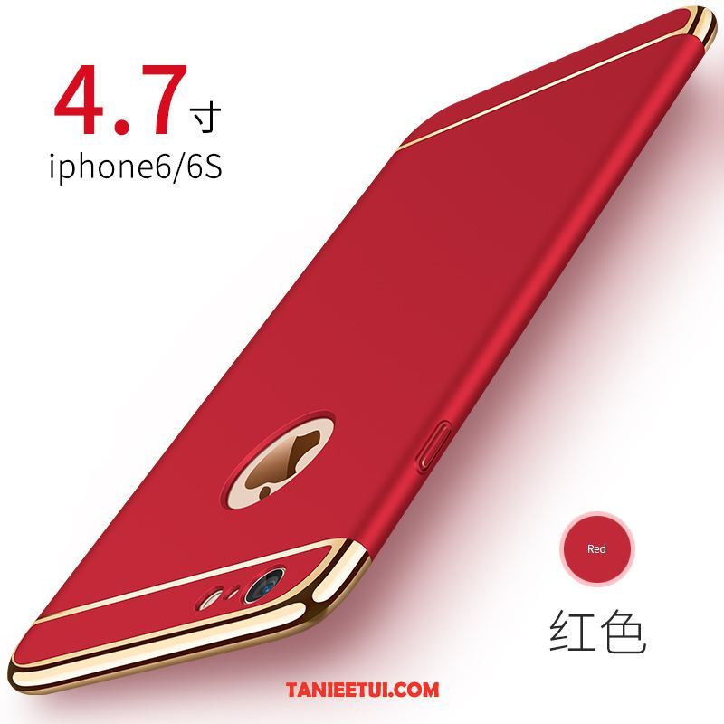 Etui iPhone 6 / 6s Czerwony Nubuku Proste, Futerał iPhone 6 / 6s Eleganckie Telefon Komórkowy Wysoki Koniec