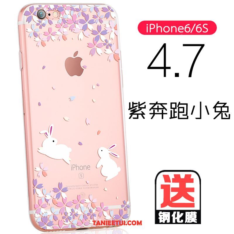 Etui iPhone 6 / 6s Miękki Różowe Ochraniacz, Pokrowce iPhone 6 / 6s Telefon Komórkowy Przezroczysty Cienkie