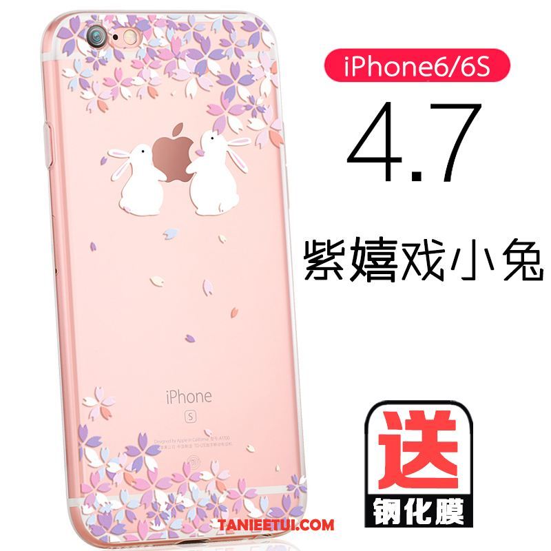 Etui iPhone 6 / 6s Miękki Różowe Ochraniacz, Pokrowce iPhone 6 / 6s Telefon Komórkowy Przezroczysty Cienkie