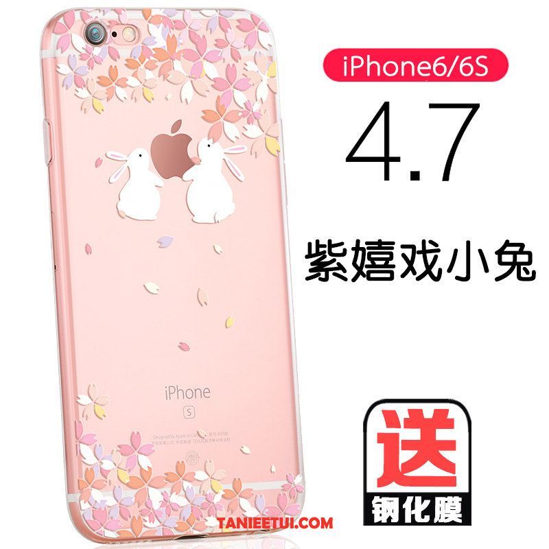 Etui iPhone 6 / 6s Miękki Różowe Ochraniacz, Pokrowce iPhone 6 / 6s Telefon Komórkowy Przezroczysty Cienkie
