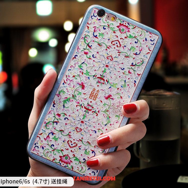 Etui iPhone 6 / 6s Nowy Silikonowe Modna Marka, Futerał iPhone 6 / 6s Anti-fall Niebieski Chiński Styl