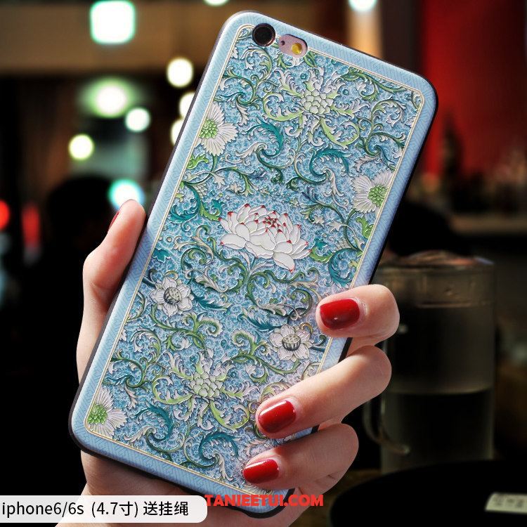 Etui iPhone 6 / 6s Nowy Silikonowe Modna Marka, Futerał iPhone 6 / 6s Anti-fall Niebieski Chiński Styl