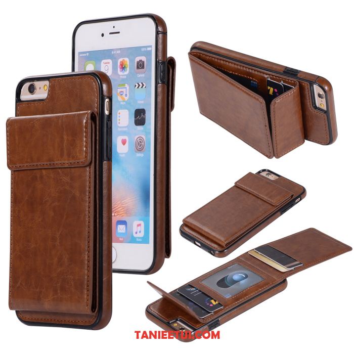 Etui iPhone 6 / 6s Plus All Inclusive Karta Portfel, Pokrowce iPhone 6 / 6s Plus Anti-fall Czarny Telefon Komórkowy