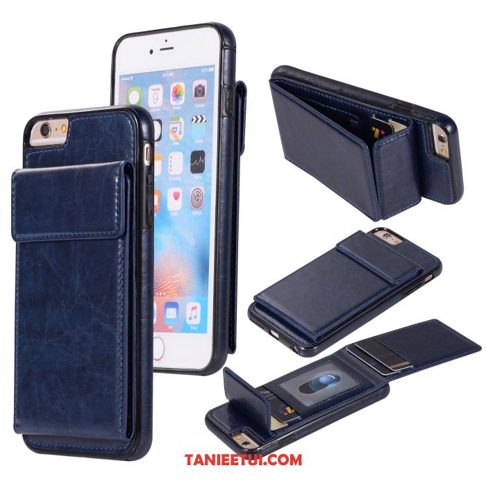 Etui iPhone 6 / 6s Plus All Inclusive Karta Portfel, Pokrowce iPhone 6 / 6s Plus Anti-fall Czarny Telefon Komórkowy