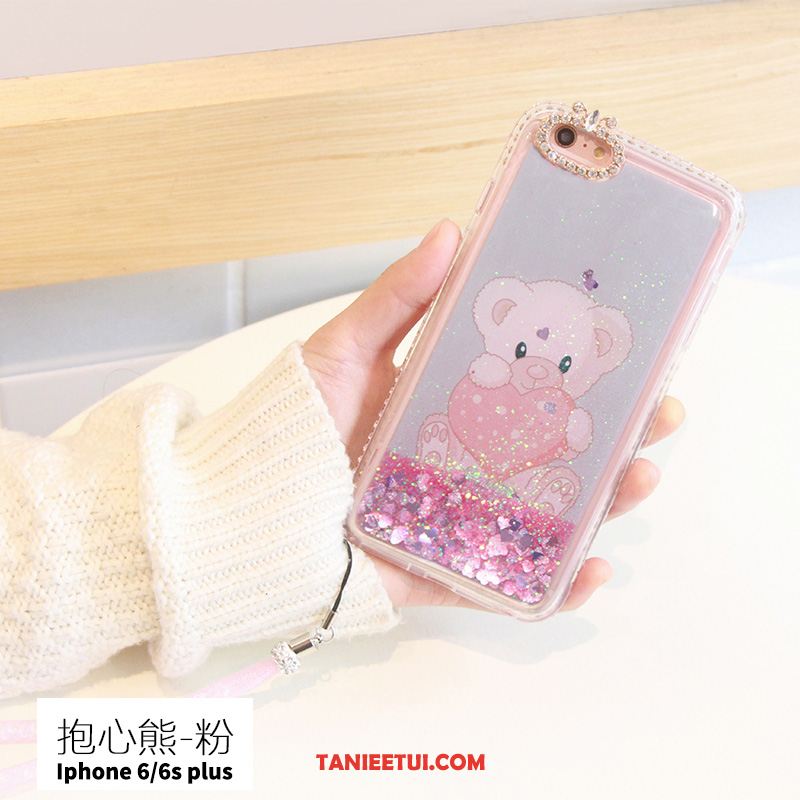 Etui iPhone 6 / 6s Plus Rhinestone Tendencja Telefon Komórkowy, Obudowa iPhone 6 / 6s Plus Różowe Anti-fall Quicksand