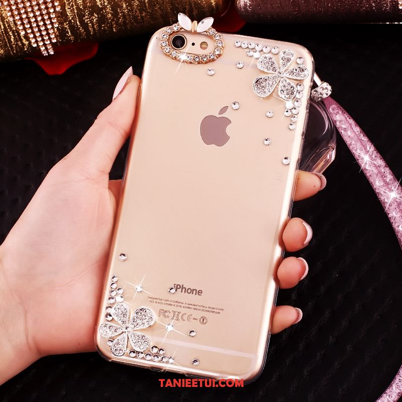 Etui iPhone 6 / 6s Plus Silikonowe Etui Ochraniacz Wiszące Ozdoby, Pokrowce iPhone 6 / 6s Plus Rhinestone Quicksand Telefon Komórkowy