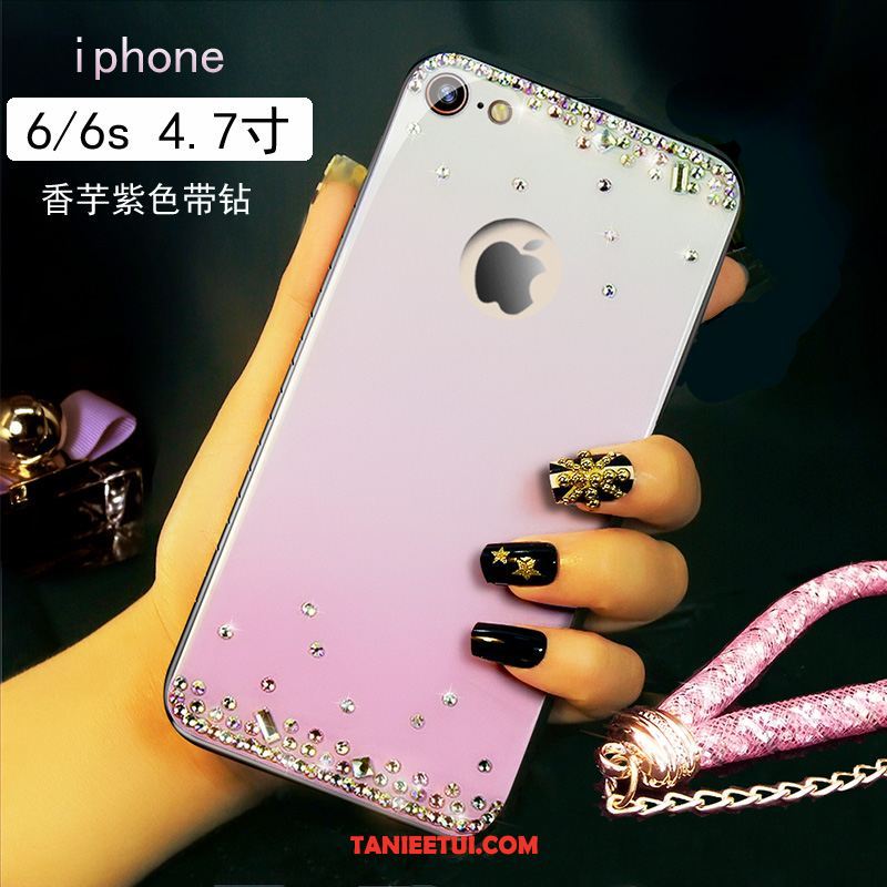 Etui iPhone 6 / 6s Rhinestone Różowe Bransoletki, Pokrowce iPhone 6 / 6s Szkło Wysoki Koniec Tendencja